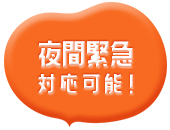 夜間緊急対応可能